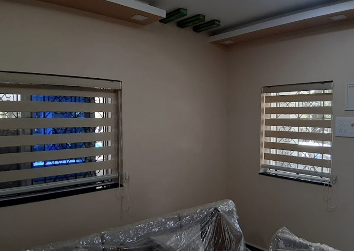 Dual Zebra Blinds for Corner Windows