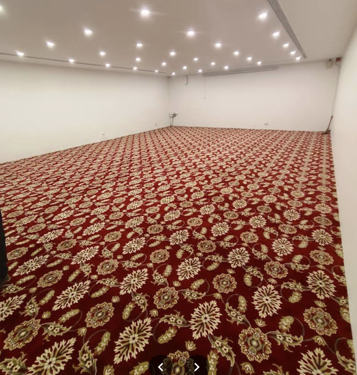 Large Red Floral Event Carpet