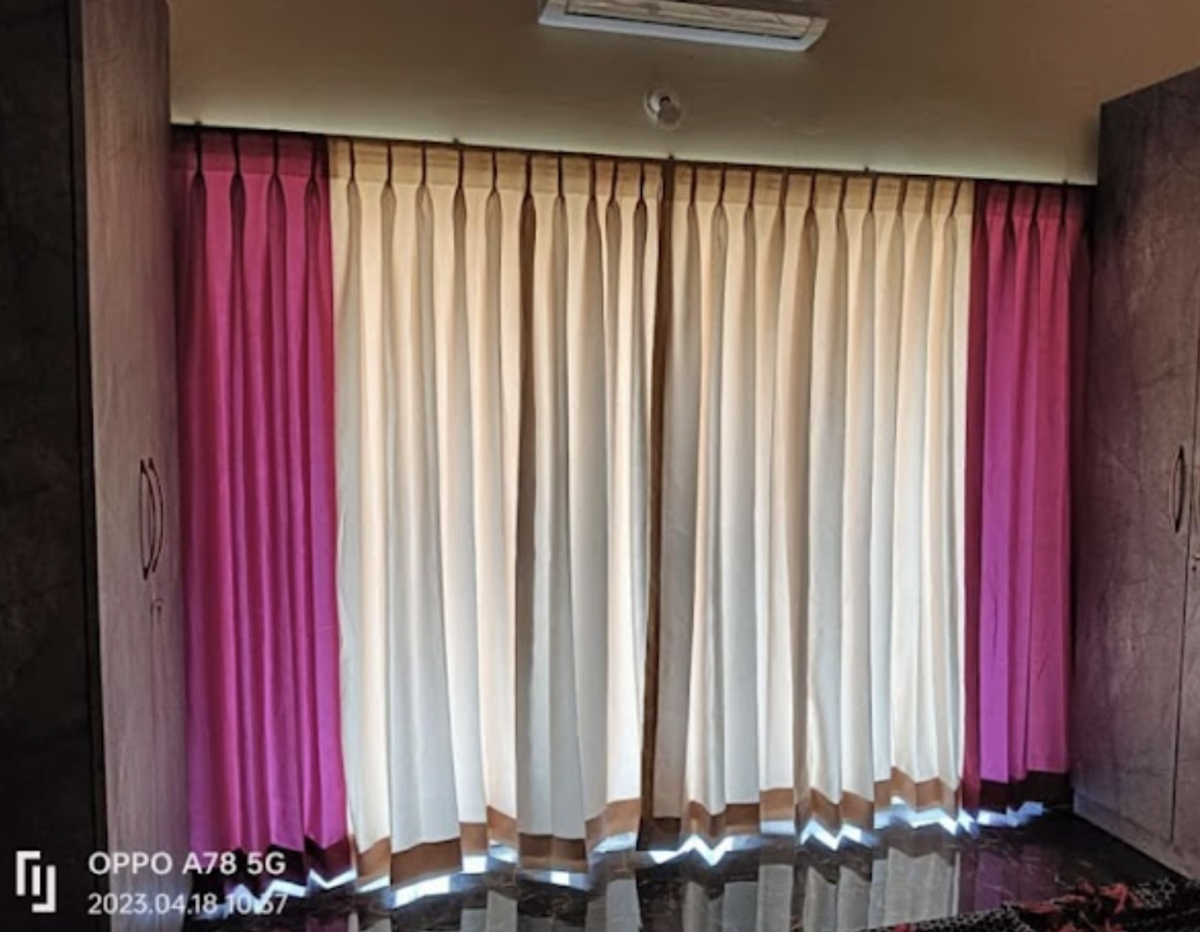 Three-Tone Colour Block Curtains