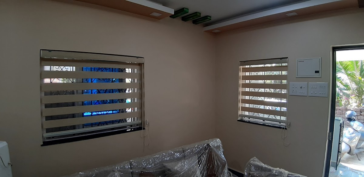 Zebra Roller Blinds Window Setup