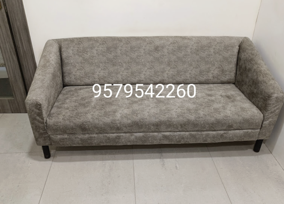 Grey Upholstered 2-Seater Sofa