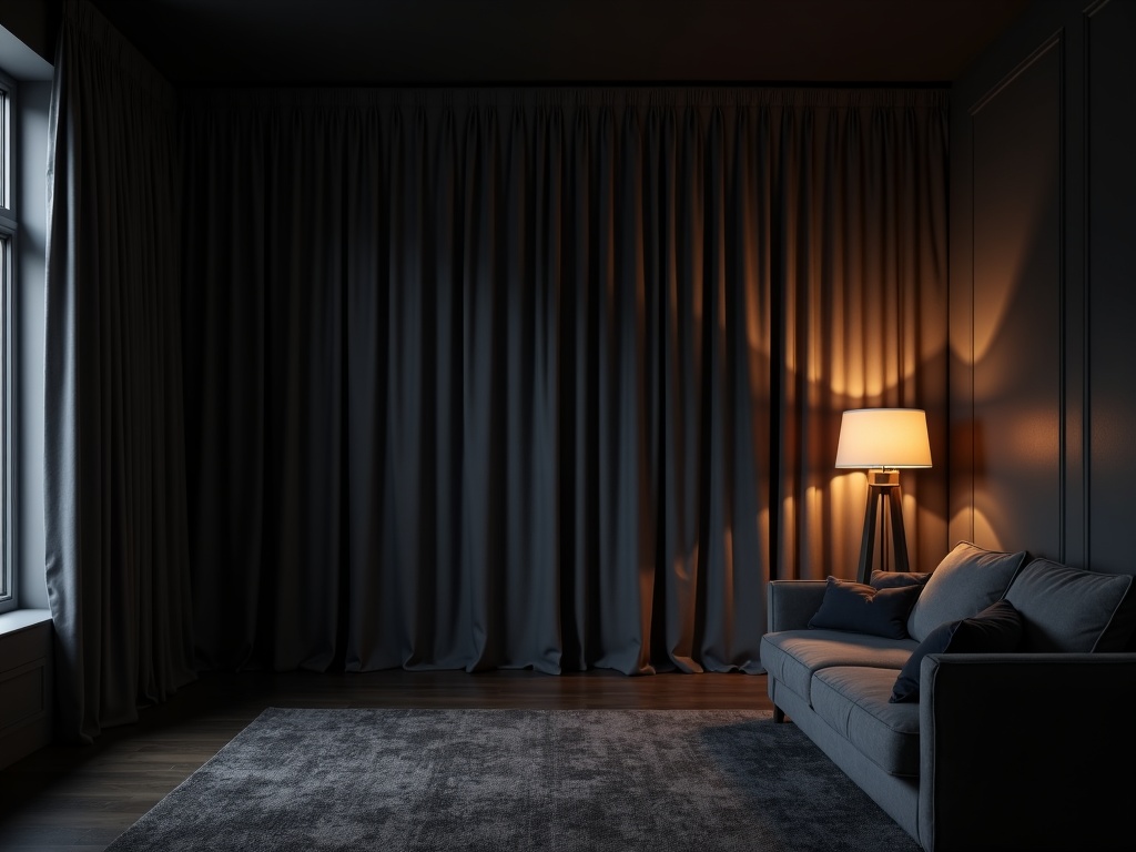 Blackout Curtains in Living Room